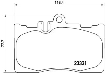 Комплект тормозных колодок (BREMBO: P 83 058)