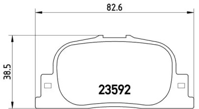 Комплект тормозных колодок (BREMBO: P 83 063)