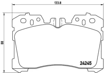 Комплект тормозных колодок (BREMBO: P 83 075)