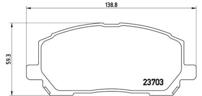 Комплект тормозных колодок (BREMBO: P 83 078)