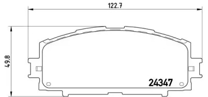 Комплект тормозных колодок (BREMBO: P 83 086)