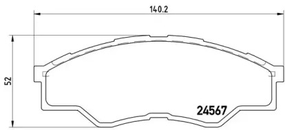 Комплект тормозных колодок (BREMBO: P 83 096)