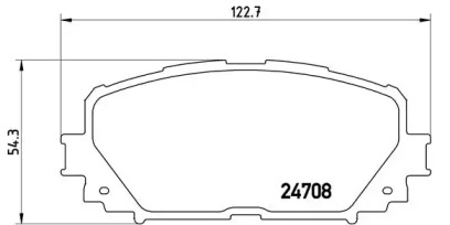 Комплект тормозных колодок (BREMBO: P 83 101)