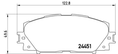 Комплект тормозных колодок (BREMBO: P 83 106)