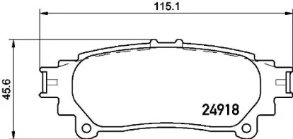 Комплект тормозных колодок (BREMBO: P 83 152)