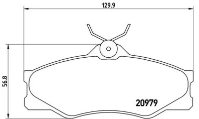 Комплект тормозных колодок (BREMBO: P 85 008)