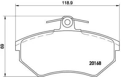 Комплект тормозных колодок (BREMBO: P 85 011)