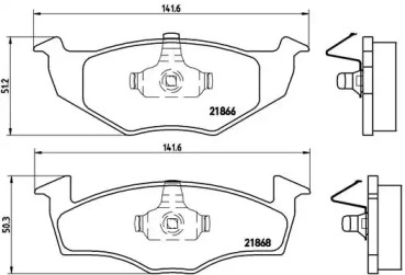 Комплект тормозных колодок (BREMBO: P 85 025)