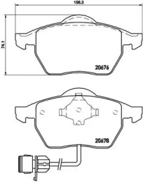 Комплект тормозных колодок (BREMBO: P 85 026)