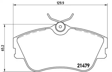 Комплект тормозных колодок (BREMBO: P 85 029)