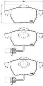 Комплект тормозных колодок (BREMBO: P 85 037)