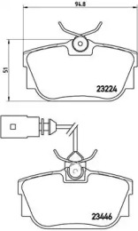 Комплект тормозных колодок (BREMBO: P 85 046)