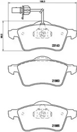 Комплект тормозных колодок (BREMBO: P 85 049)