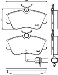 Комплект тормозных колодок (BREMBO: P 85 050)