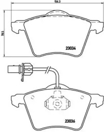 Комплект тормозных колодок (BREMBO: P 85 052)