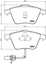 Комплект тормозных колодок (BREMBO: P 85 056)