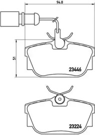 Комплект тормозных колодок (BREMBO: P 85 059)