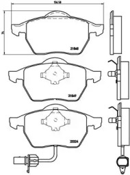 Комплект тормозных колодок (BREMBO: P 85 060)