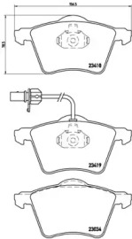 Комплект тормозных колодок (BREMBO: P 85 062)