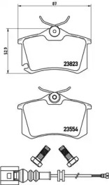 Комплект тормозных колодок (BREMBO: P 85 066)