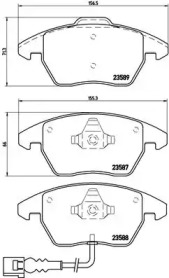 Комплект тормозных колодок (BREMBO: P 85 075)