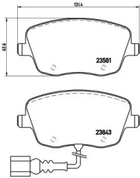 Комплект тормозных колодок (BREMBO: P 85 077)