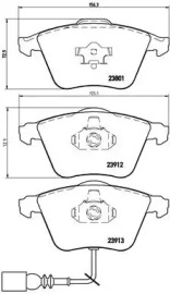 Комплект тормозных колодок (BREMBO: P 85 079)