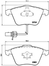 Комплект тормозных колодок (BREMBO: P 85 084)