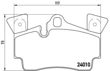 Комплект тормозных колодок (BREMBO: P 85 088)