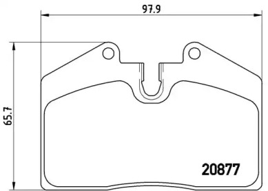 Комплект тормозных колодок (BREMBO: P 85 094)