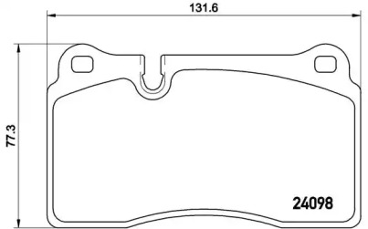 Комплект тормозных колодок (BREMBO: P 85 110)