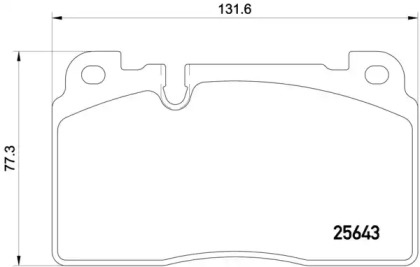 Комплект тормозных колодок (BREMBO: P 85 122)