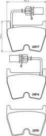 Комплект тормозных колодок (BREMBO: P 85 132)