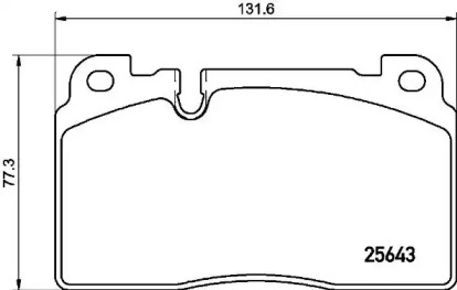 Комплект тормозных колодок (BREMBO: P 85 133)