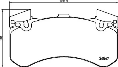 Комплект тормозных колодок (BREMBO: P 85 136)