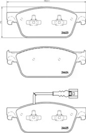 Комплект тормозных колодок (BREMBO: P 85 141)