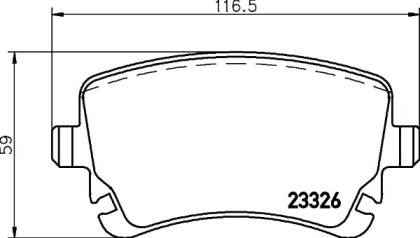 Комплект тормозных колодок (BREMBO: P 85 143)