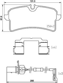 Комплект тормозных колодок (BREMBO: P 85 151)