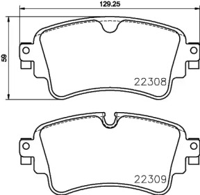 Комплект тормозных колодок (BREMBO: P 85 154)