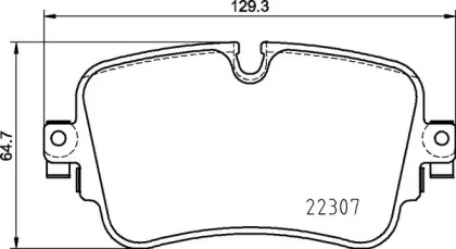 Комплект тормозных колодок (BREMBO: P 85 161)