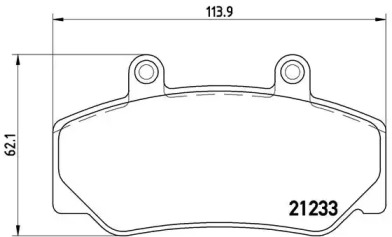 Комплект тормозных колодок (BREMBO: P 86 006)