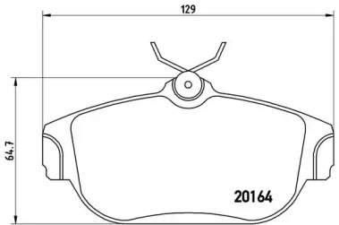 Комплект тормозных колодок (BREMBO: P 86 007)