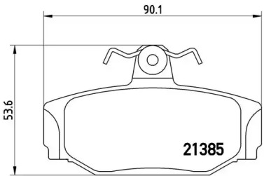 Комплект тормозных колодок (BREMBO: P 86 009)