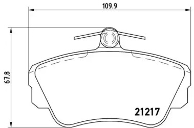 Комплект тормозных колодок (BREMBO: P 86 010)