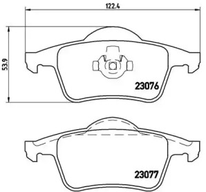 Комплект тормозных колодок (BREMBO: P 86 014)