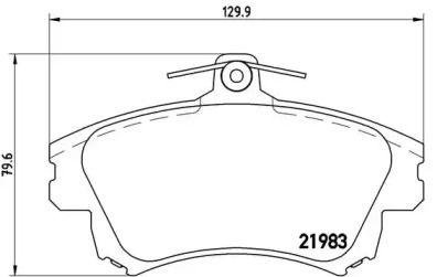 Комплект тормозных колодок (BREMBO: P 86 017)