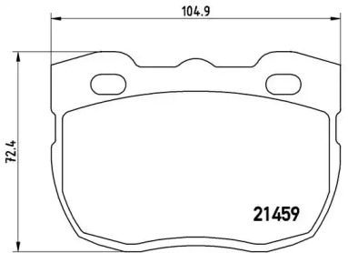 Комплект тормозных колодок (BREMBO: P 99 001)