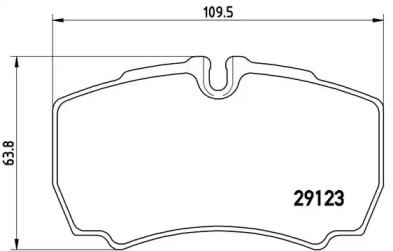 Комплект тормозных колодок (BREMBO: P A6 023)