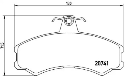 Комплект тормозных колодок (BREMBO: P A6 024)