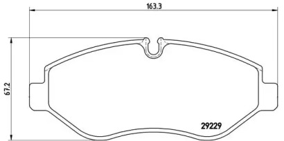 Комплект тормозных колодок (BREMBO: P A6 026)